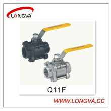 Industrial Stainless Steel 3 Piece Ball Valve